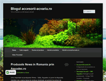 Tablet Screenshot of blog.accesorii-acvariu.ro